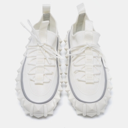 Pre Owned Valentino x Craig Green White Mesh And Rubber Rockstud X Low Top Sneakers Size 41