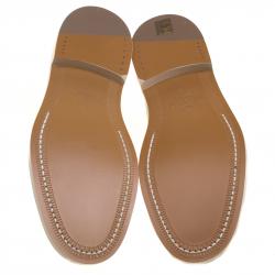 Pre Owned Valentino Off White Leather Lace Up Derby Size 44