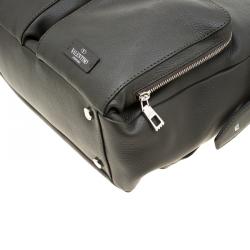 Pre Owned Valentino Olive Leather Traveller Backpack