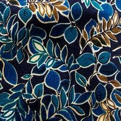 Pre Owned Valentino Cravatte Blue Floral Printed Silk Traditional Tie