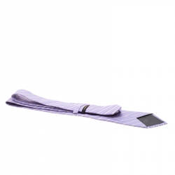 Pre Owned ربطة عنق فالنتينو نمط خطوط هندسية مائلة حرير بنفسجي و رصاصي