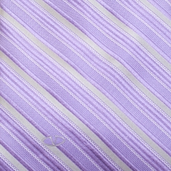 Pre Owned ربطة عنق فالنتينو نمط خطوط هندسية مائلة حرير بنفسجي و رصاصي