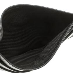 Pre Owned Valentino Black Leather Card Holder 