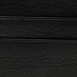 Pre Owned Valentino Black Leather Card Holder 