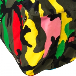 Valentino Multicolor Nylon Large Rockstud Holdall Duffle Bag