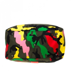Valentino Multicolor Nylon Large Rockstud Holdall Duffle Bag