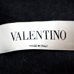 Valentino Bicolor Two Tone Denim Blazer L