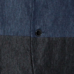 Valentino Bicolor Two Tone Denim Blazer L
