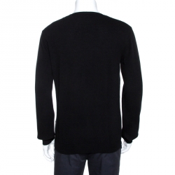 Valentino Black VLTN Knit Long Sleeve Sweater XL