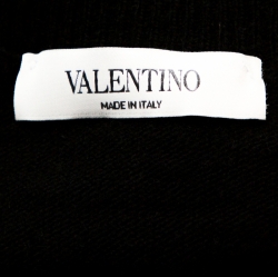 Valentino Black VLTN Knit Long Sleeve Sweater XL