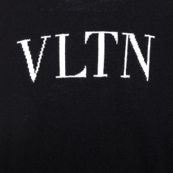 Valentino Black VLTN Knit Long Sleeve Sweater XL