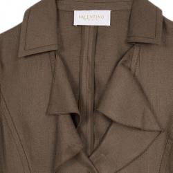 Pre Owned Valentino Front Ruffle Jacket L