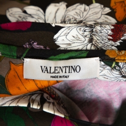 Pre Owned Valentino Multicolor Cotton Dew Camou Print T Shirt L