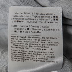 Pre Owned Valentino Grey Butterfly Print Cotton T-Shirt L