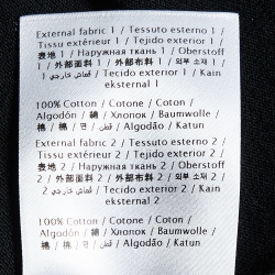 Pre Owned Valentino Black Cotton Studded Collar Detail Polo T-Shirt 3XL