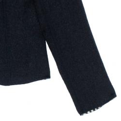 مملوكة مسبقًا Valentino Black Jacket with Leopard Print Lining XL