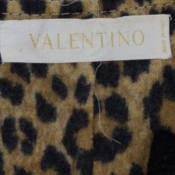 مملوكة مسبقًا Valentino Black Jacket with Leopard Print Lining XL