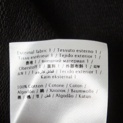 Valentino Black Printed Cotton Knit Hoodie L