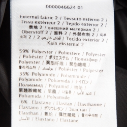 Pre Owned Valentino Black Synthetic Zip-Up Windbreaker Jacket M