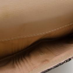 Pre Owned Valentino Black Lace Nylon Fused Flap Wallet