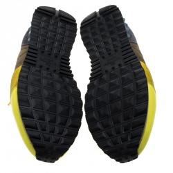 Pre Owned Valentino Tricolor Mesh and Leather Rockrunner Sneakers Size 43