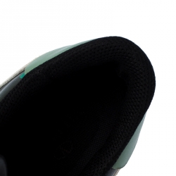 Pre Owned Valentino Multicolor Camouflage Printed Leather and Suede Rockrunner Sneakers Size 42