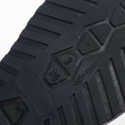 Pre Owned Valentino Lace Print Rubber Rain Boots Size 36