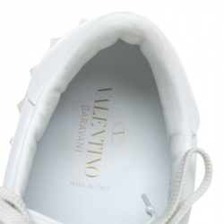 Pre Owned Valentino White/Mountain View Leather Open Sneakers Size 44