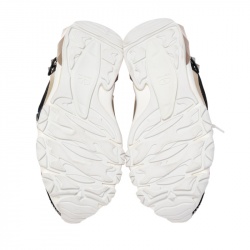 مملوكة مسبقًا Valentino Multicolor Leather And Net Lace Up Sneakers Size 40