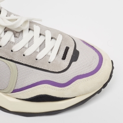 Pre Owned Valentino Multicolor Suede and Mesh Low Top Sneakers Size 44