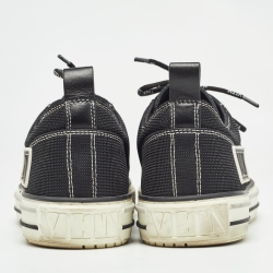Pre Owned Valentino Black Mesh Giggies Sneakers Size 42.5