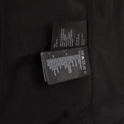 Versace for H and M Black Leather Jacket