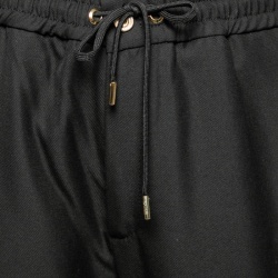 Pre Owned Versace Jeans Couture Black Logo Patch Detail Sweatpants XL