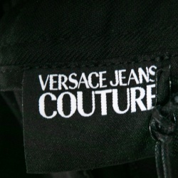 Pre Owned Versace Jeans Couture Black Logo Patch Detail Sweatpants XL