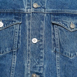 Pre Owned Versace Jeans Couture Blue Denim Button Front Jacket XL