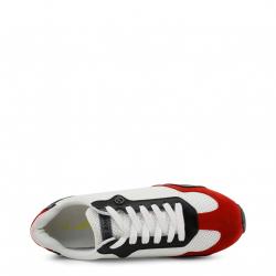 Versace Jeans Tricolor Fabric and Suede Lace Up Sneakers Size 39