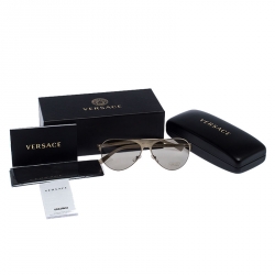 Versace Gold/Black MOD.2189 Aviator Sunglasses