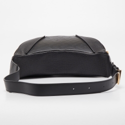 Versace Black Leather V Greca Signature Belt Bag 