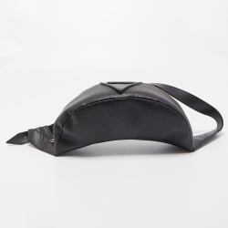 Versace Black Leather V Greca Signature Belt Bag 
