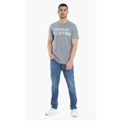 Versace Grey Logo Graphic Print T-Shirt L
