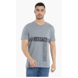 Versace Grey Logo Graphic Print T-Shirt XL