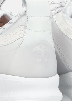 Versace White Chain Reaction Sneakers Size EU 40.5