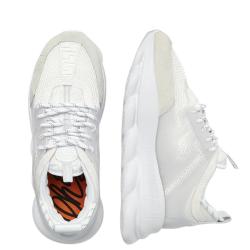 Versace Men's Chain Reaction Sneakers In White