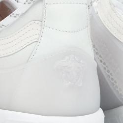 Versace White Chain Reaction Sneakers Size EU 41.5