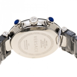Pre Owned Versace Black Stainless Steel Ceramic Reve 95C Women's Wristwatch 40 mm