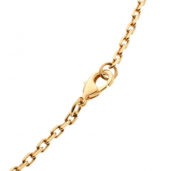 Versace Medusa Tag Gold Tone Pendant Necklace