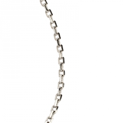 Versace Medusa Silver Tone Tag Pendant Necklace