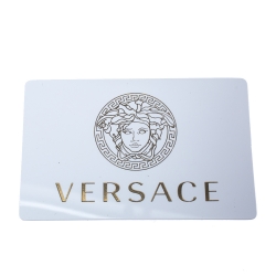 Versace Medusa Gold Tone Chain Link Medallion Pendant Necklace