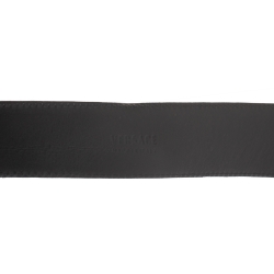 Pre Owned Versace Black Leather Medusa Buckle Belt 95CM