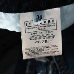 Versace Indigo Washed Denim Distressed Effect Tapered Jeans XL